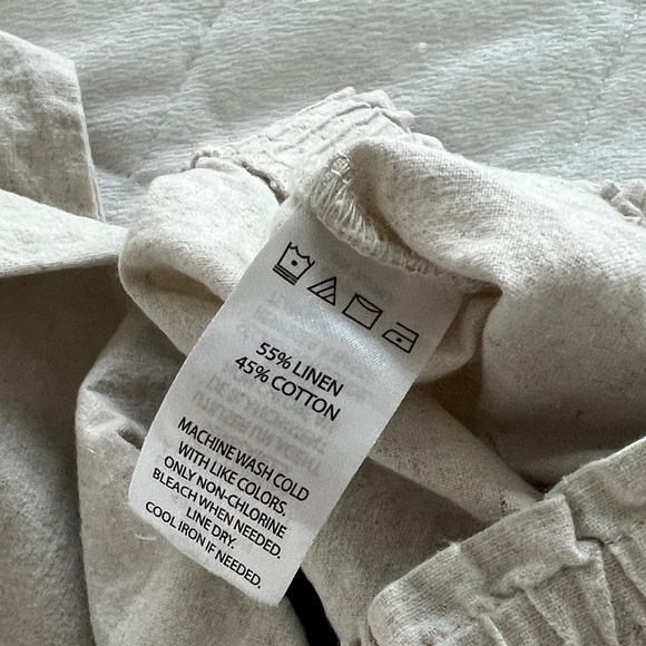 Saks Fifth Avenue Cream Wide-Leg Pants - Picture 6 of 6